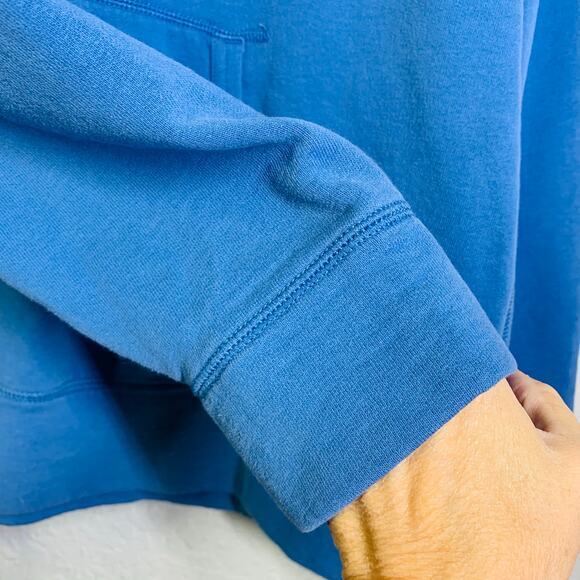 POLO Ralph Lauren Sweatshirt Hoodie 1992 Kangaroo Pocket Banded Cuffs Ribbed Hem - Picture 7 of 12